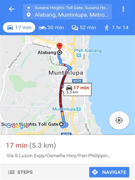 muntinlupa to tarlac|Google Maps.